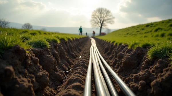Tranchée et enfouissement de câble en Normandie : enjeux et solutions