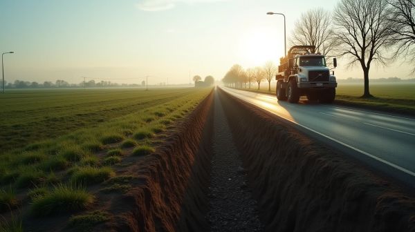 Tranchée et enfouissement de câble en Normandie : enjeux et solutions